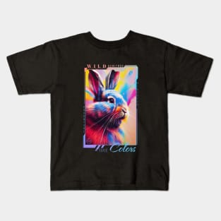 Rabbit Bunny Animal Discovery Adventure Nature Planet Earth Paint Kids T-Shirt